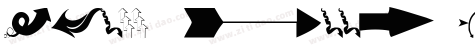 Three Arrows Italic字体转换